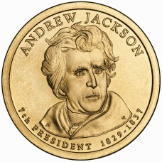 2008 US Presidential $1 - 7th President Andrew Jackson 1829-1837