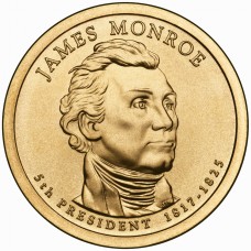 2008 US Presidential $1 - 5th President, James Monroe 1817-1825