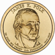 2009 US Presidential $1 - 11th President James K. Polk 1845-1849