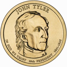 2009 US Presidential $1 - 10th President John Tyler 1841-1845