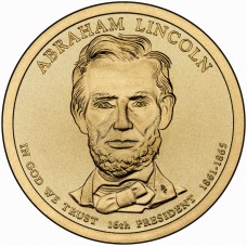 2010 US Presidential $1 - 16th President Abraham Lincoln 1861-1865