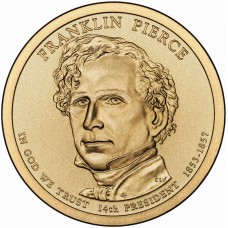 2010 US Presidential $1 - 14th President Franklin Pierce 1853-1857