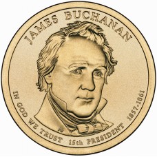 2010 US Presidential $1 - 15th President James Buchanan 1857-1861