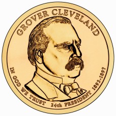 2012 US Presidential $1 - 24th President Grover Cleveland 1893-1897 (2nd term)