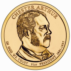 2012 US Presidential $1 - 21st President Chester Arthur 1881-1885