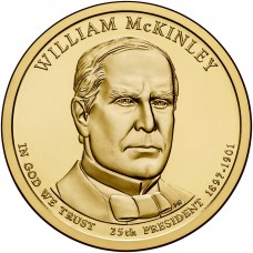 2013 US Presidential $1 - 25th President William McKinley 1897-1901