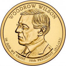 2013 US Presidential $1 - 28th President Woodrow Wilson 1913-1921