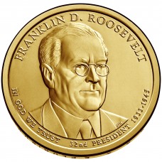 2014 US Presidential $1 - 32nd President Franklin D. Roosevelt 1933-1945