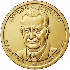 2015 US Presidential $1 - 36th President, Lyndon B. Johnson 1963-1969