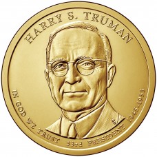 2015 US Presidential $1 - 33th President, Harry S. Truman 1945 – 1953