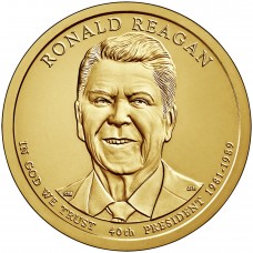 2016 US Presidential $1 - 40th President, Ronald Reagan 1981-1989