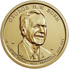 2020 US Presidential $1 - 41st President, George H. W. Bush 1989-1993