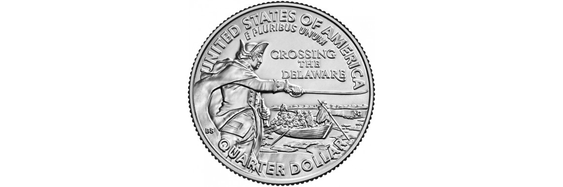 2021 US Quarter - Washington Crossing the Delaware Coin