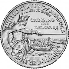 2021 US Quarter - Washington Crossing the Delaware Coin