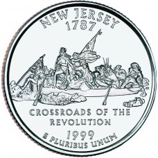 1999 US State Quarter New Jersey