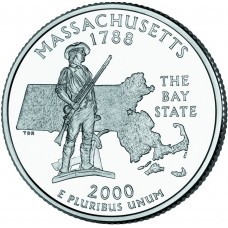2000 US State Quarter Massachusetts