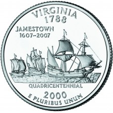 2000 US State Quarter Virginia