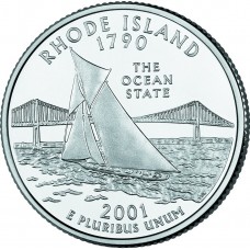 2001 US State Quarter Rhode Island