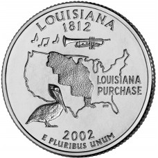 2002 US State Quarter Louisiana