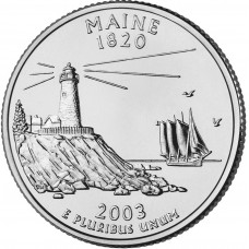 2003 US State Quarter Maine