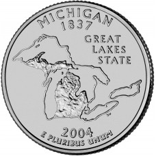 2004 US State Quarter Michigan