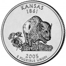 2005 US State Quarter Kansas