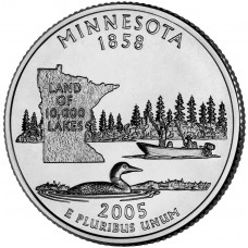 2005 US State Quarter Minnesota