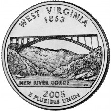 2005 US State Quarter West Virginia
