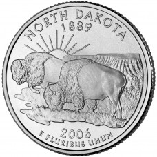 2006 US State Quarter North Dakota