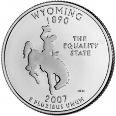 2007 US State Quarter Wyoming
