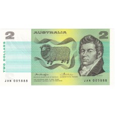 1976 $2 Knight-Wheeler OCR-B Side Thread Banknotes a/Uncirculated