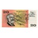 1976 $20 Knight-Wheeler Gothic Centre Thread Paper Banknote EF