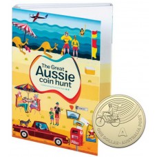 2019 $1 The Great Aussie Coin Hunt A-Z Set of 26 In a Cylinder and Folder 