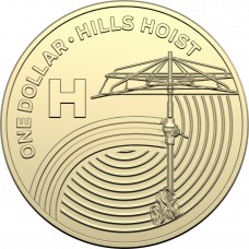 2019 $1 The Great Aussie Coin Hunt - 'H' Hills Hoist Uncirculated