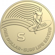 2019 $1 The Great Aussie Coin Hunt - 'S' Surf Life Saving Uncirculated
