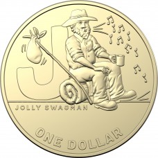 2021 $1 The Great Aussie Coin Hunt - 'J' Jolly Swagman Uncirculated