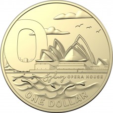 2021 $1 The Great Aussie Coin Hunt - 'O' Opera House Uncirculated