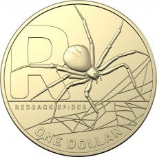 2021 $1 The Great Aussie Coin Hunt - 'R' Redback Spider Uncirculated