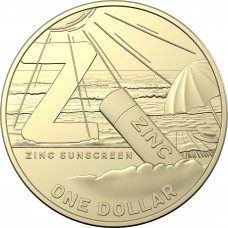 2021 $1 The Great Aussie Coin Hunt - 'Z' Zinc Sunscreen Uncirculated