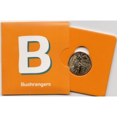 2022 $1 The Great Aussie Coin Hunt - 'B' Bushrangers Carded Coin