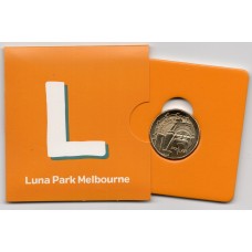 2022 $1 The Great Aussie Coin Hunt - 'L' Luna Park Carded Coin