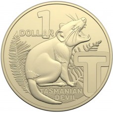 2022 $1 The Great Aussie Coin Hunt - 'T' Tasmanian Devil Uncirculated