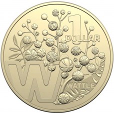 2022 $1 The Great Aussie Coin Hunt - 'W' Wattle Uncirculated