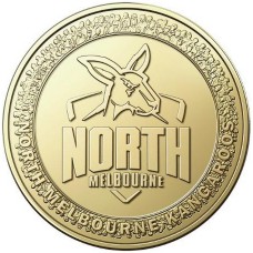 2023 $1 Australian Football League North Melbourne Kangaroos Coin