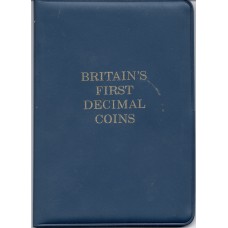 Britain's First Decimal Coins Set - 10 Pence to 1/2 Penny – 1968 - 1971
