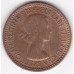 1953 British Farthing Queen Elizabeth II Coin
