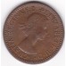 1954 British Farthing Queen Elizabeth II Coin