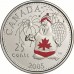 2005 25 Cents Canada Day Beaver Carded Coin