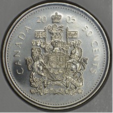 2005 50¢ Canadian Coat of Arms Coin