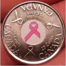 2006 25¢ Canadian Commemorative of Breast Cancer Coin